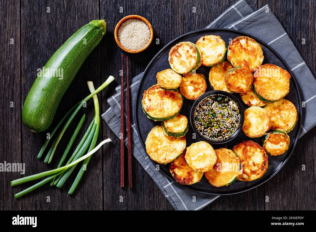 Hobak Jeon- Pan Fried Korean Zucchini 