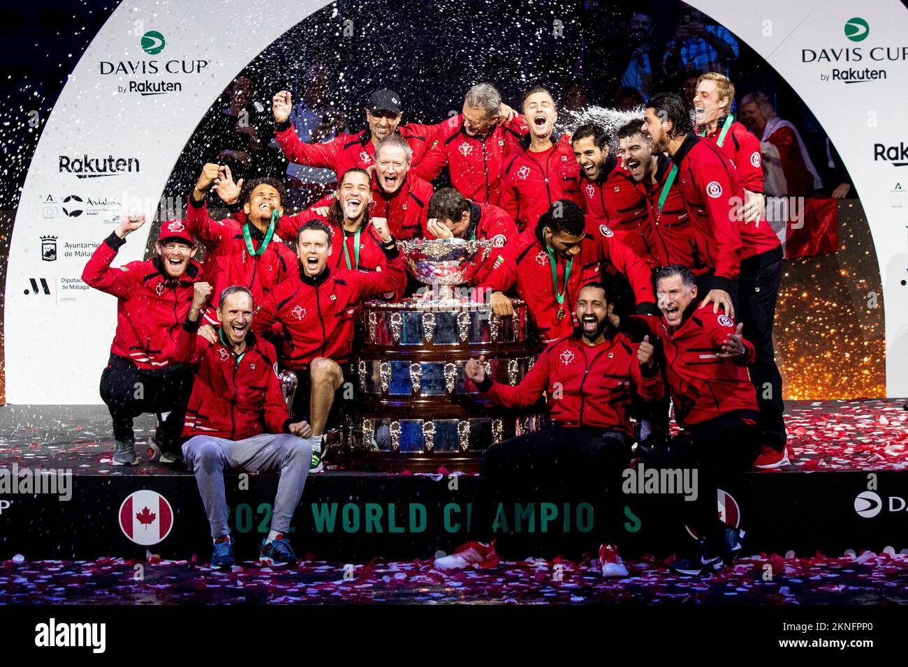 Victory of Canada Davis Cup final Stock Photo Alamy