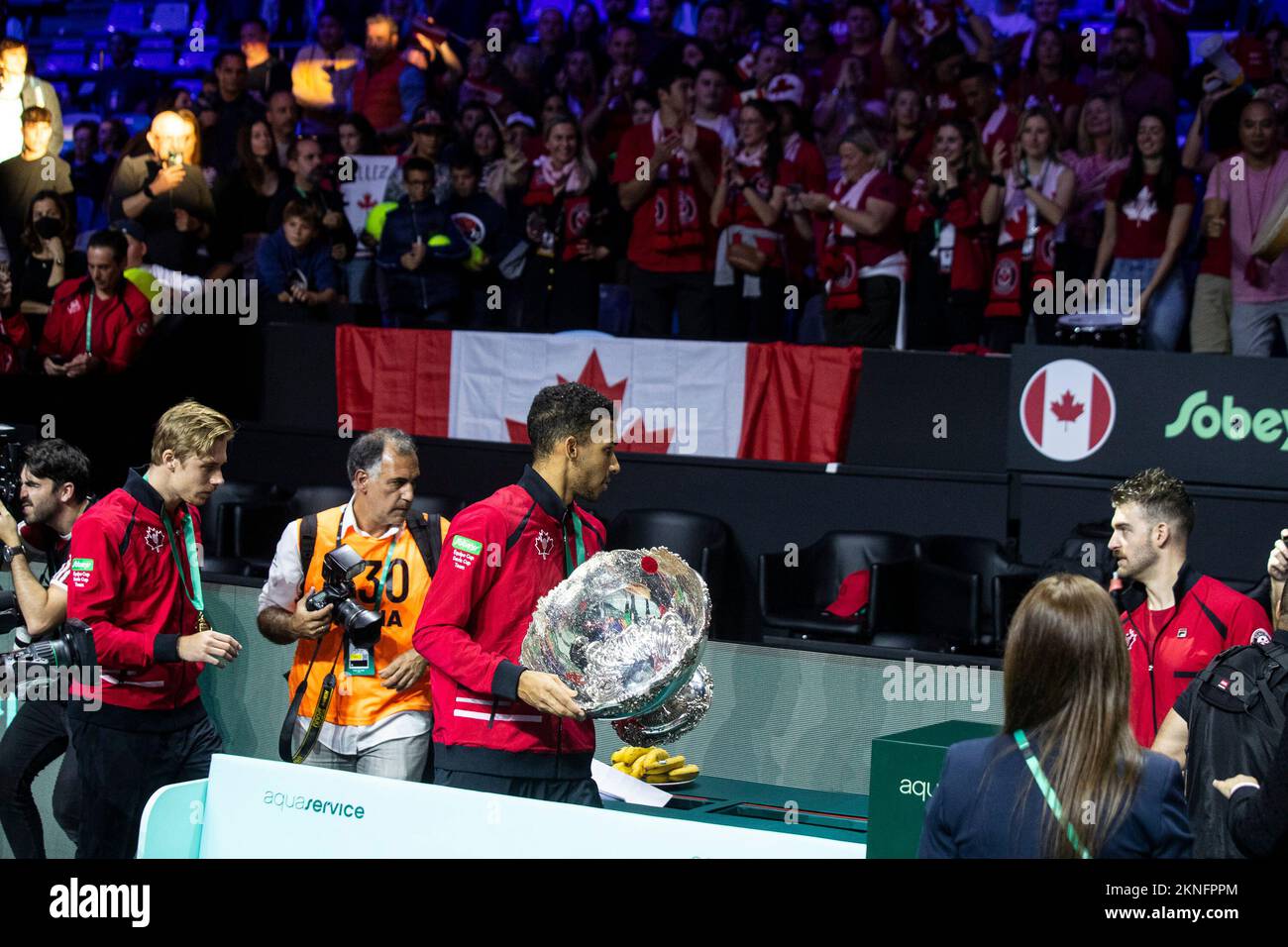 Victory of Canada Davis Cup final Stock Photo Alamy