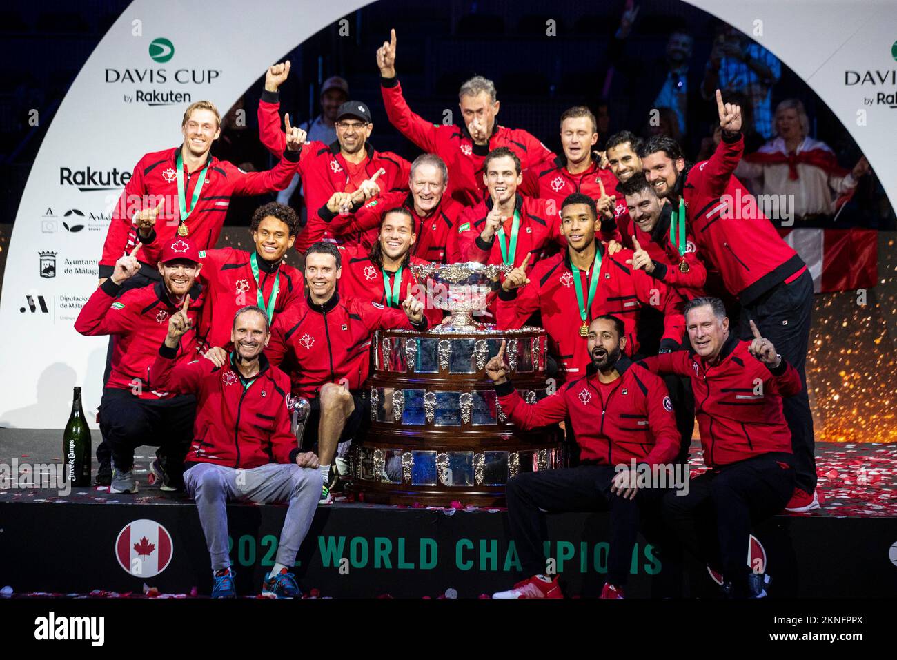 Victory of Canada Davis Cup final Stock Photo Alamy
