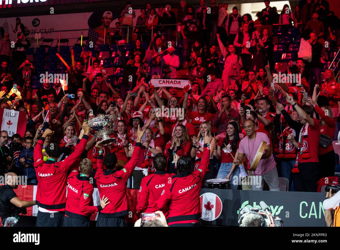 Victory of Canada Davis Cup final Stock Photo Alamy