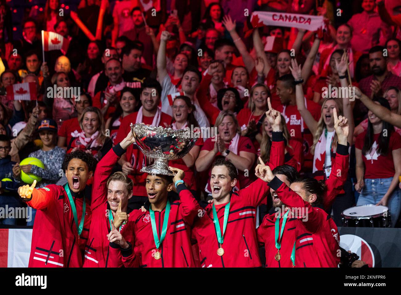 Victory of Canada Davis Cup final Stock Photo Alamy
