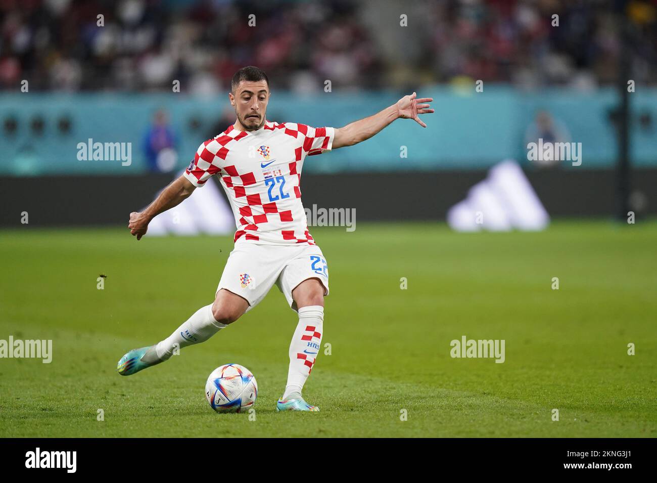 Maillot De Match Croatie Nike Porté Par Juranovic - Coupe Du Monde - Taille M - Occasion