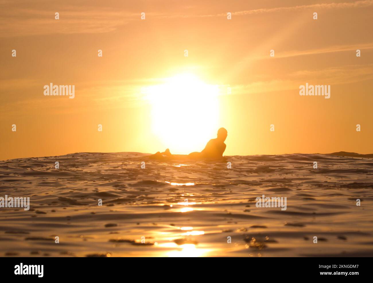 The last ray of light - Portugal Stock Photo