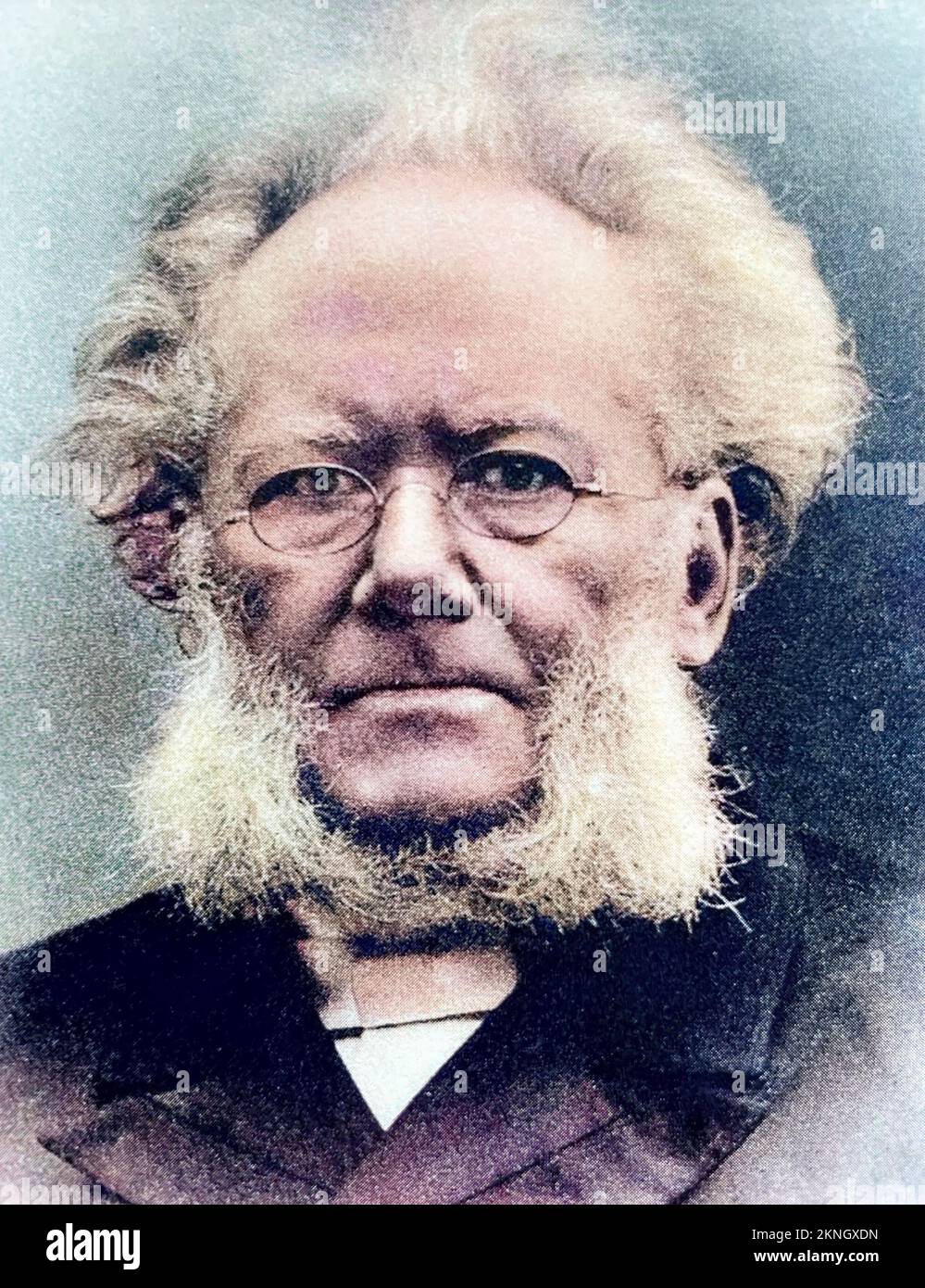 HENRIK IBSEN (1828-1906) Norwegian playwright about 1880. Stock Photo