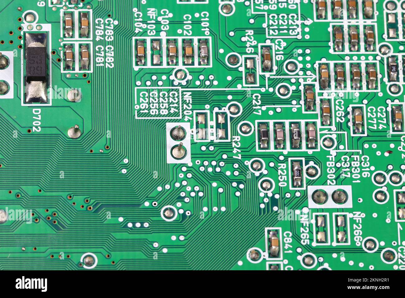 Computer Printed Circuit Board With Electronic Components Circuit Computer Printed Circuit Board With Electronic Components Circuit