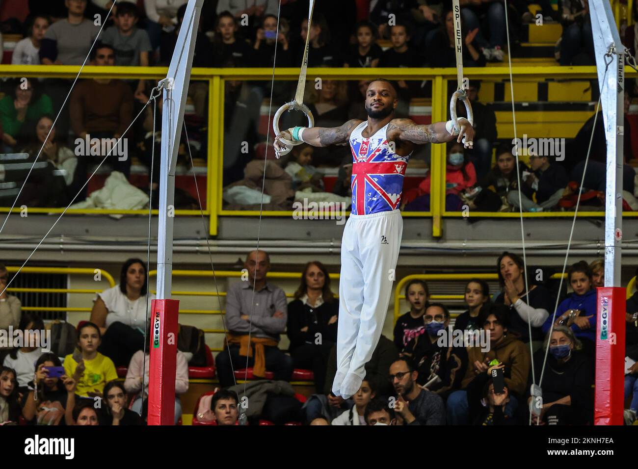 Busto Arsizio, Italy. 26th Nov, 2022. Courtney Tullock during Grand Prix di Ginnastica 2022 at E-Work Arena, Busto Arsizio, Italy on November 26, 2022 - Photo FCI/Fabrizio Carabelli/SOPA Images Credit: SOPA Images Limited/Alamy Live News Stock Photo