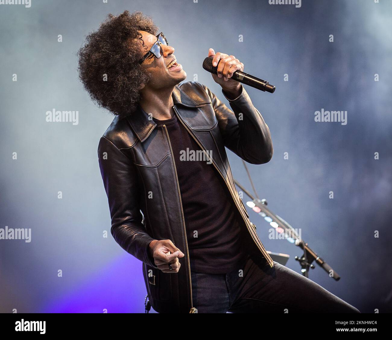 Alice in Chains singer Willian DuVall performing live on stage Stock Photo