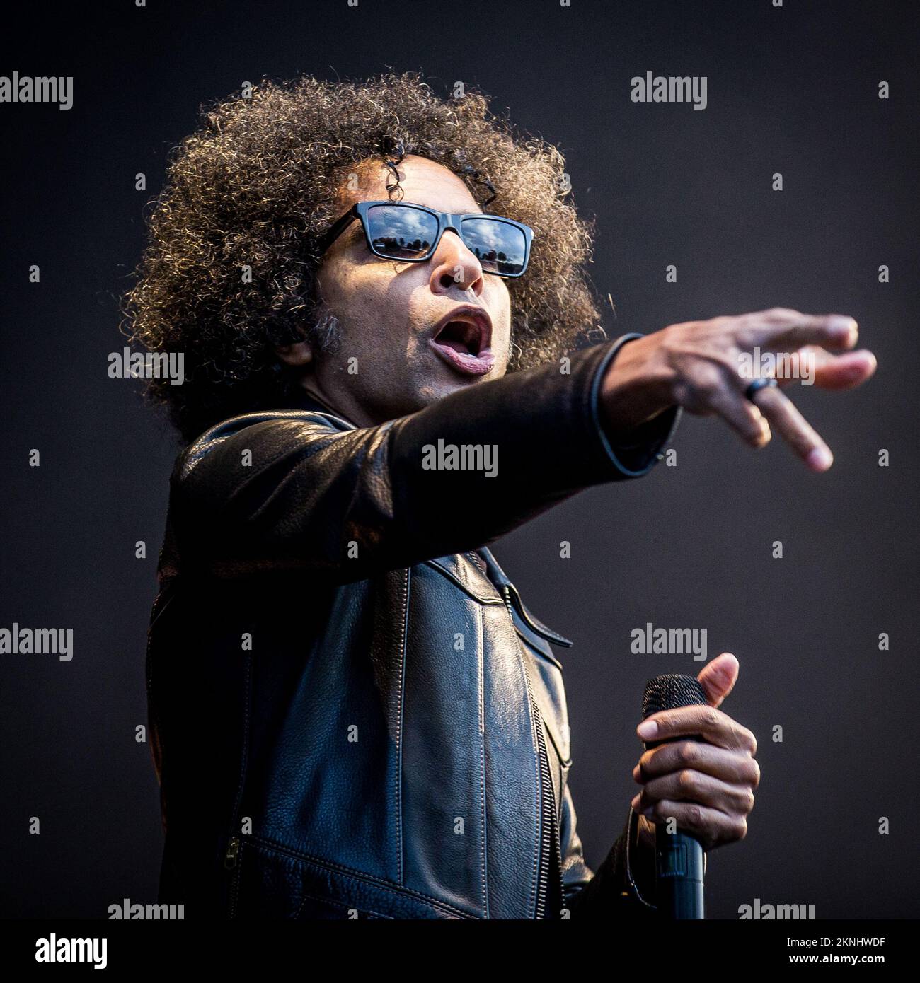 Alice in Chains singer Willian DuVall performing live on stage Stock Photo