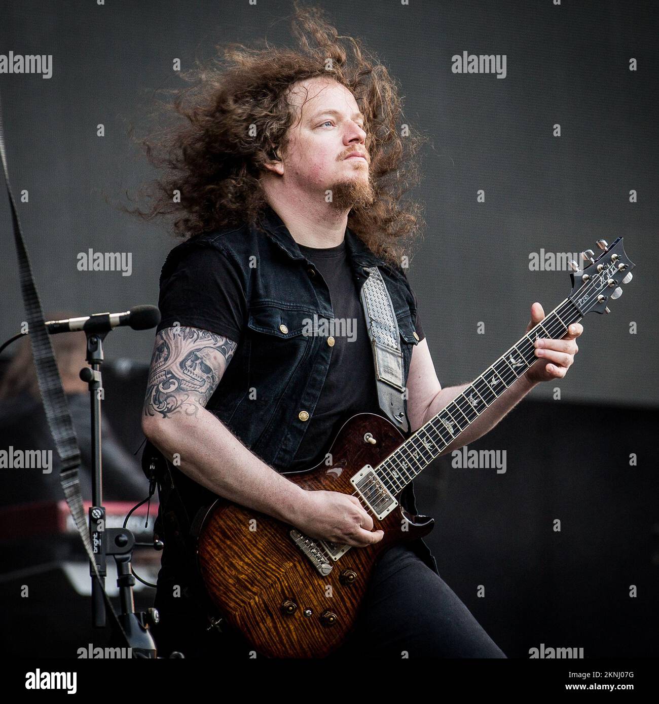 Fredrik Åkesson of Opeth performing live on stage Stock Photo Alamy