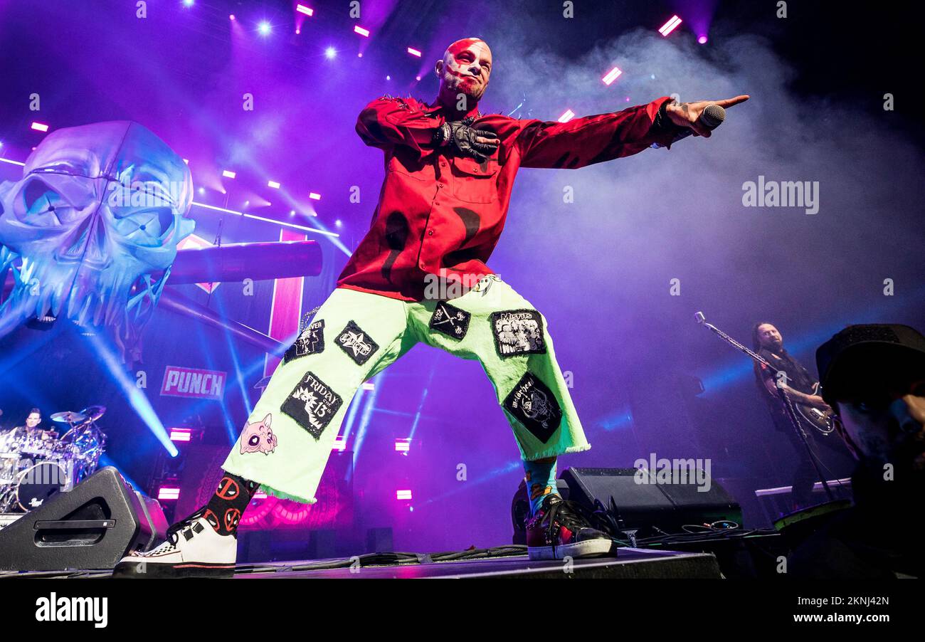Five Finger Death Punch performing live on stage Stock Photo - Alamy