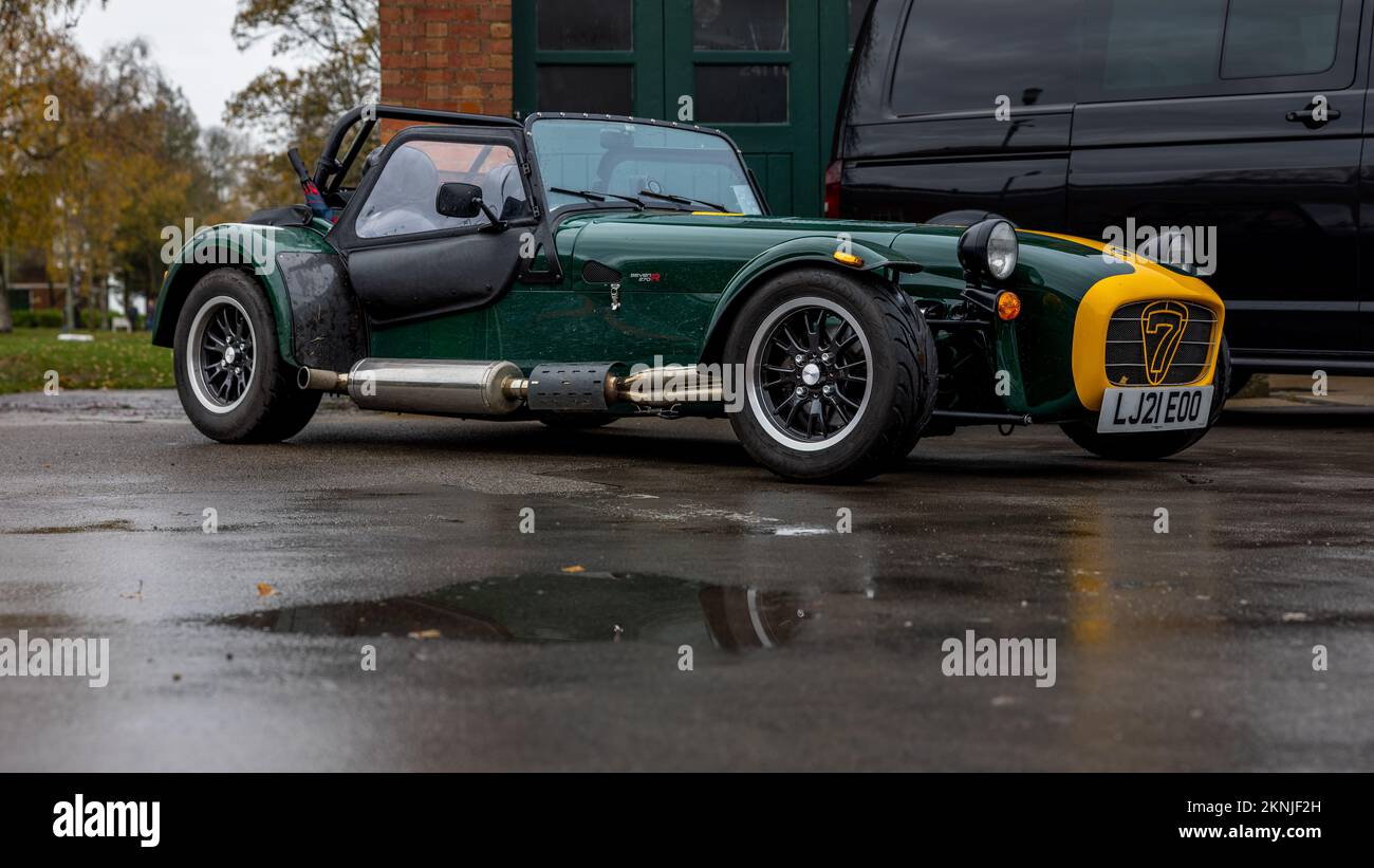 2021 Caterham 7 ‘LJ21 EOO’ on display at the Workhorse Assembly held at the Bicester Heritage Centre on the 27th November 2022 Stock Photo