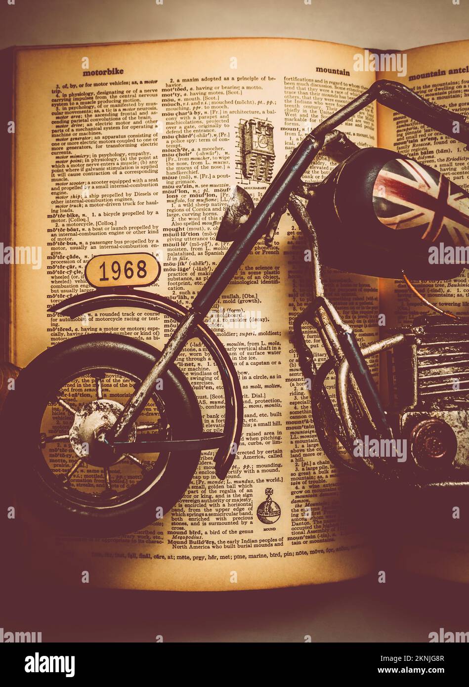 Old motorcycle posters hi-res stock photography and images - Alamy