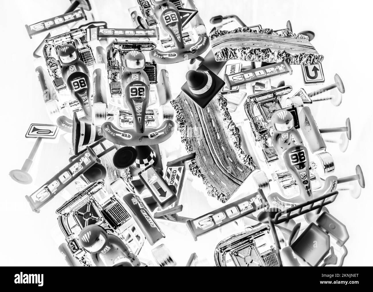Kart cartoon Black and White Stock Photos & Images - Alamy