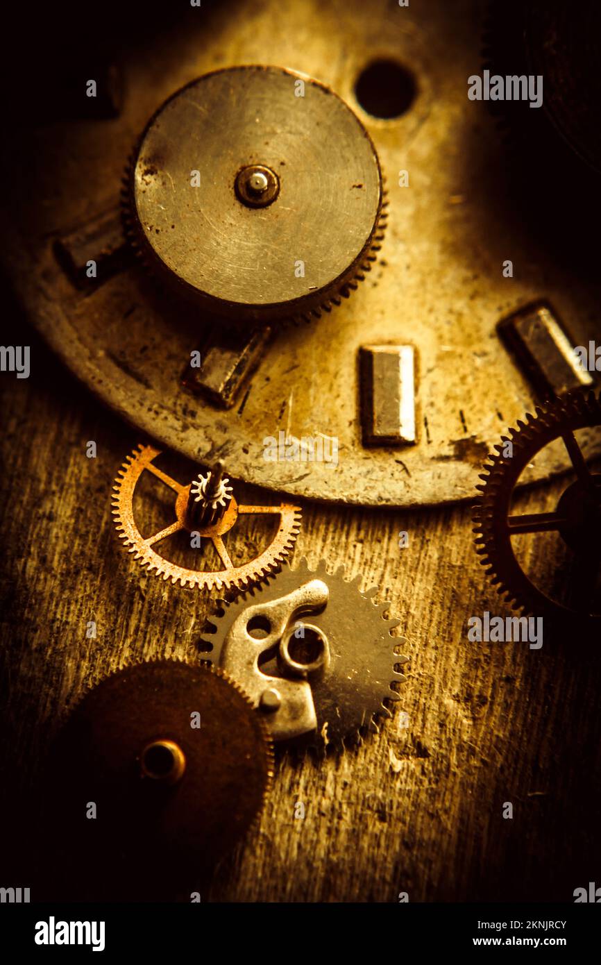 Machinery object photography on small intricate watchmaking mechanisms