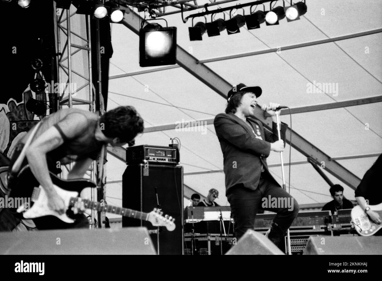 Gun Club (Kid Congo Powers and Jeffrey Lee Pierce) on stage live at Tamaris Festival 1992 Stock