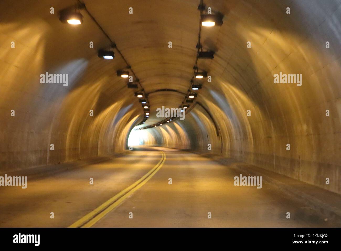 A roadway through a tunnel in Virginia, USA Stock Photo Alamy