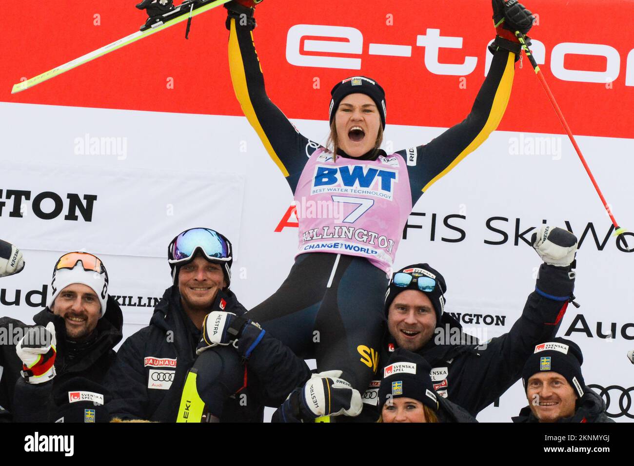 Killington, Vemont, USA. 27th Nov, 2022. Anna Swenn Larsson of Sweden