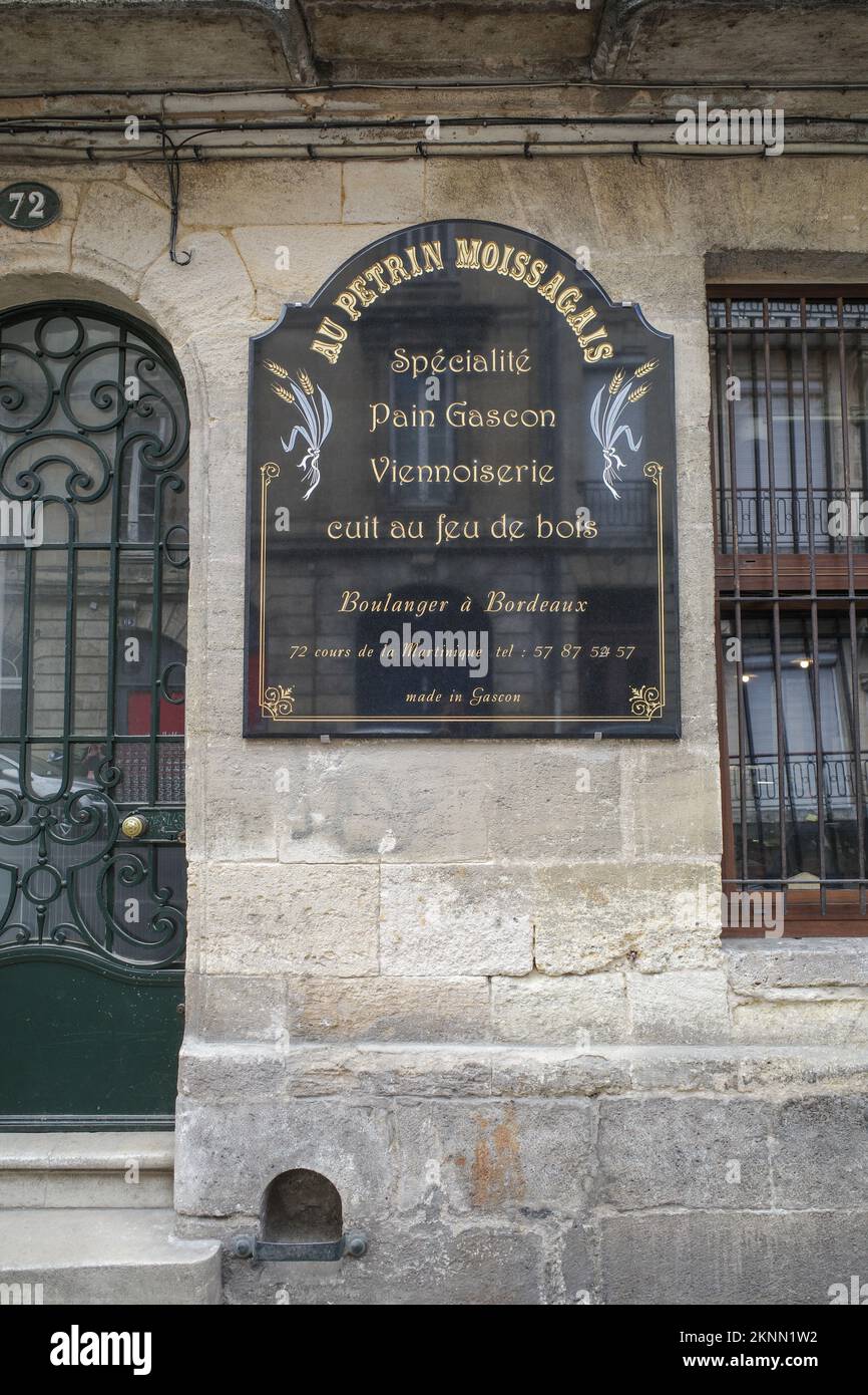 Bordeaux, France 26 July 2022 Au Petrin Moissagais, the oldest