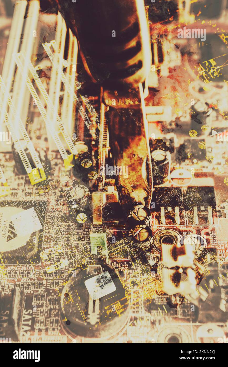 Switchblade knife a computer network in a vulnerability