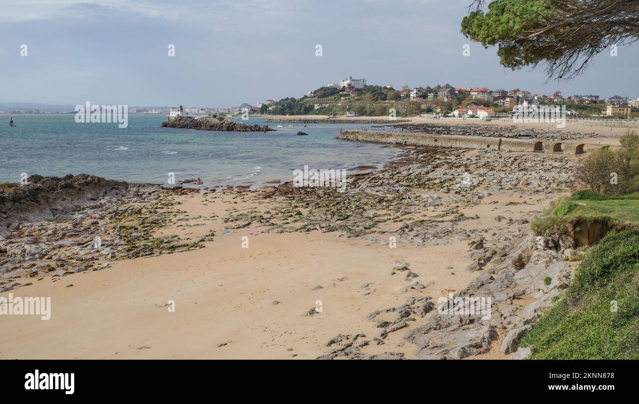 Playa de los Bikinis, Magdalena Peninsula, Santander, Cantabria, Spain