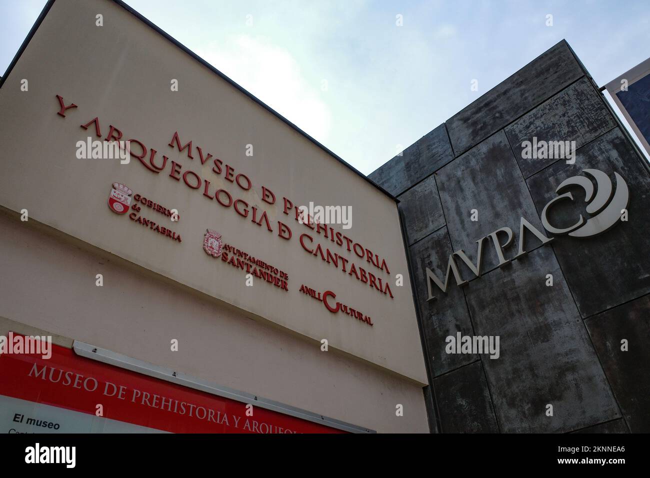 Santander, Spain - 29 Oct, 2022: Museum of Prehistory and Archaeology of Cantabria Stock Photo