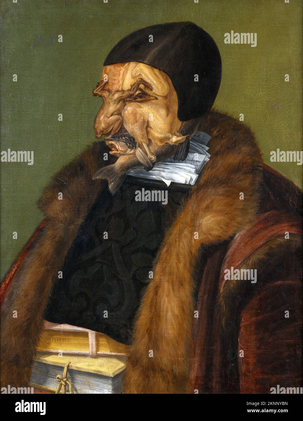 The Jurist, 1566, Painting by Giuseppe Arcimboldo Stock Photo