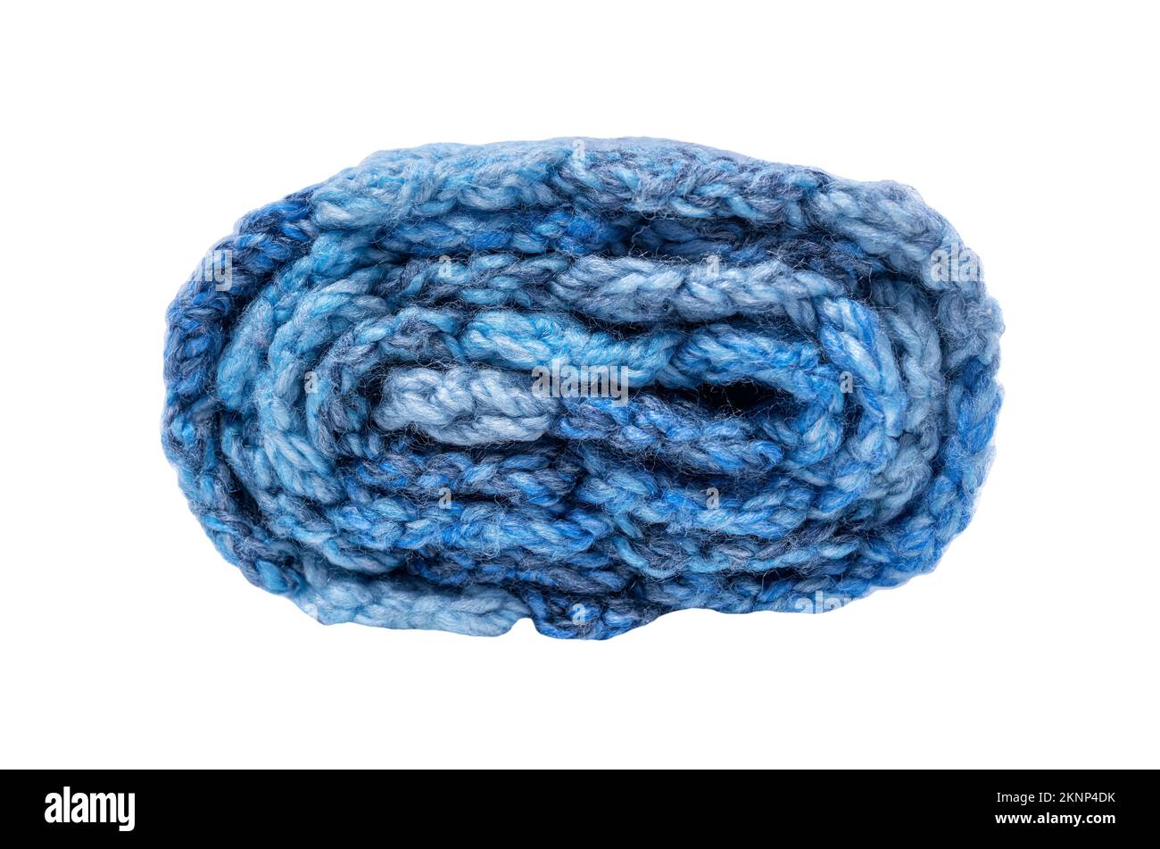 Warm winter scarf on a white background. Stock Photo