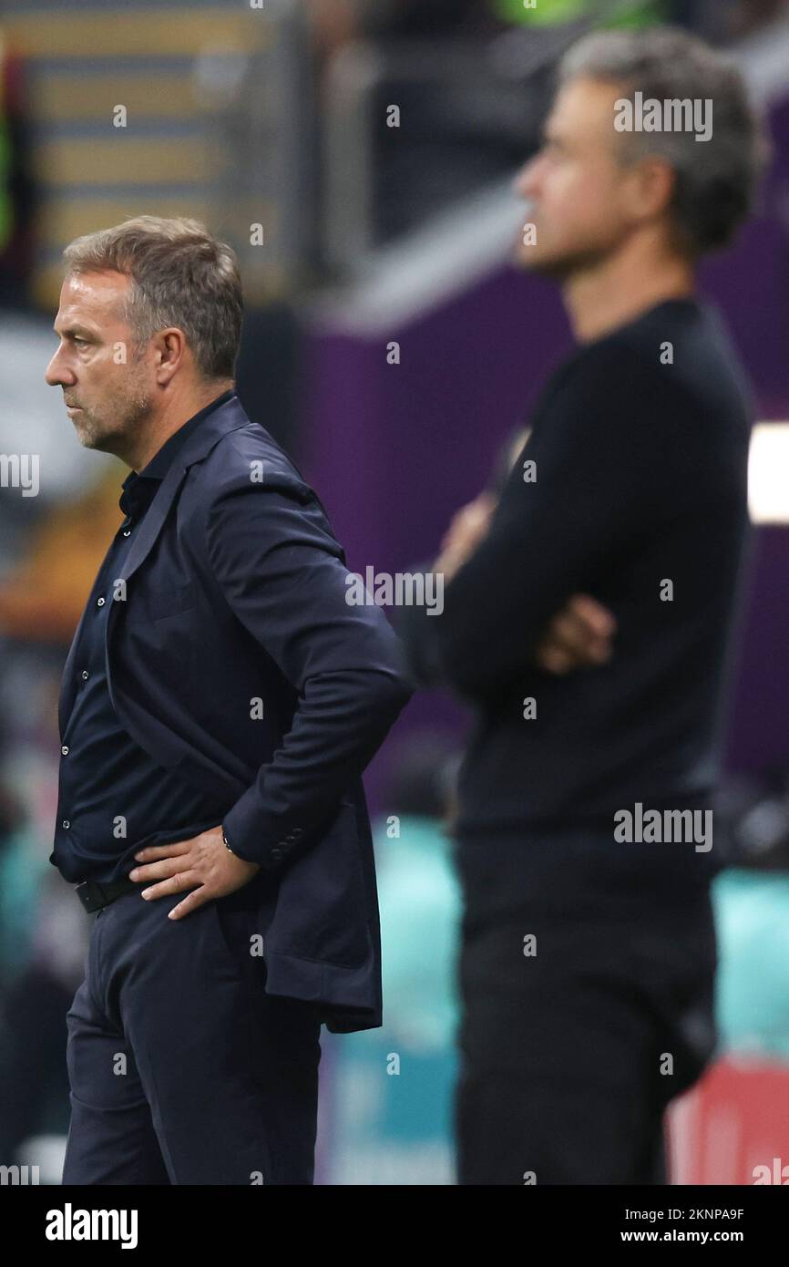 Al Khor Qatar 27th Nov 2022 Hansi Flick L Head Coach Of Germany