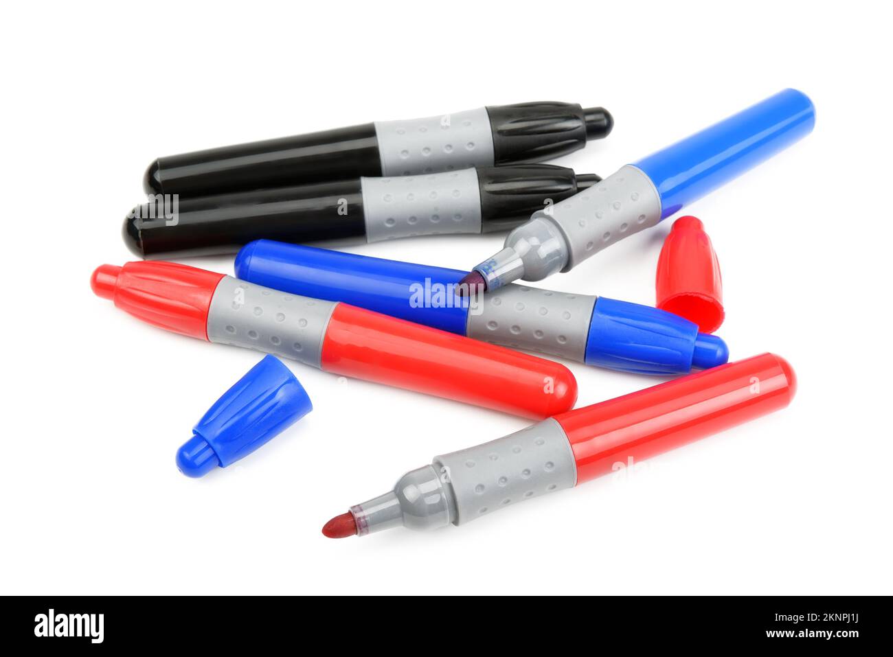 markers isolated on a white background Stock Photo