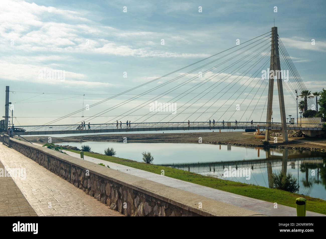 Fuengirola Spain October 9 2021 The Modern Bridge Puente De La