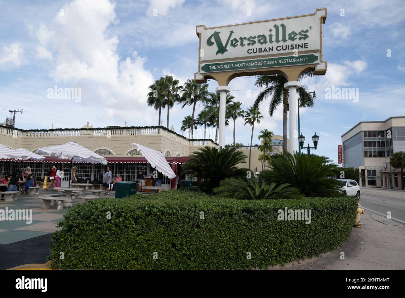 The exterior of Versailles restaurnat. Felipe Valls Sr., Founder of