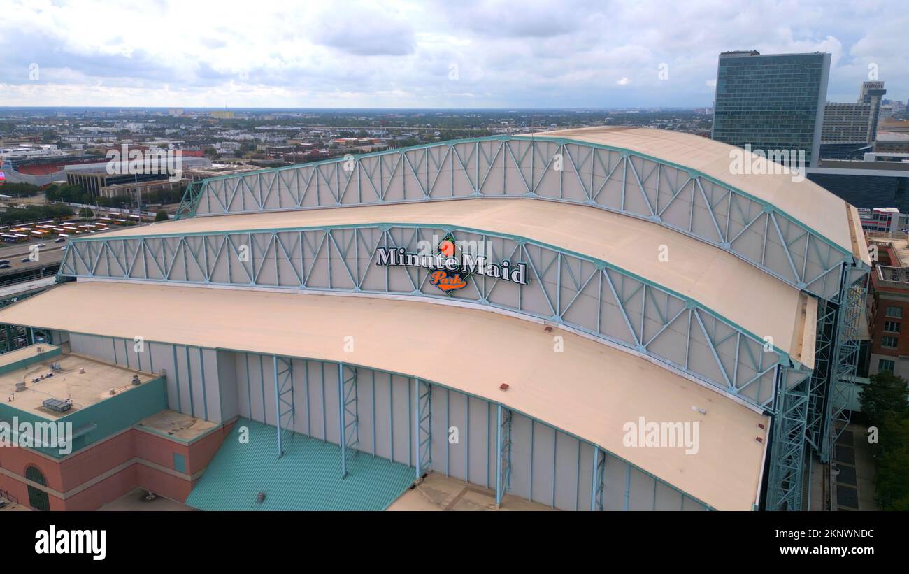 Minute Maid Park in Houston from - Minute Maid Park In Houston From Above Home Of The Houston Astros Houston United States November 01 2022 2KNWNDC 