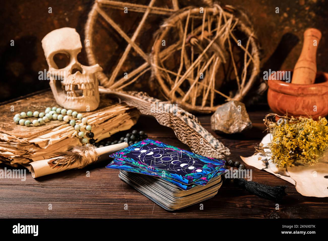 Necromancy table hi-res stock photography and images - Alamy