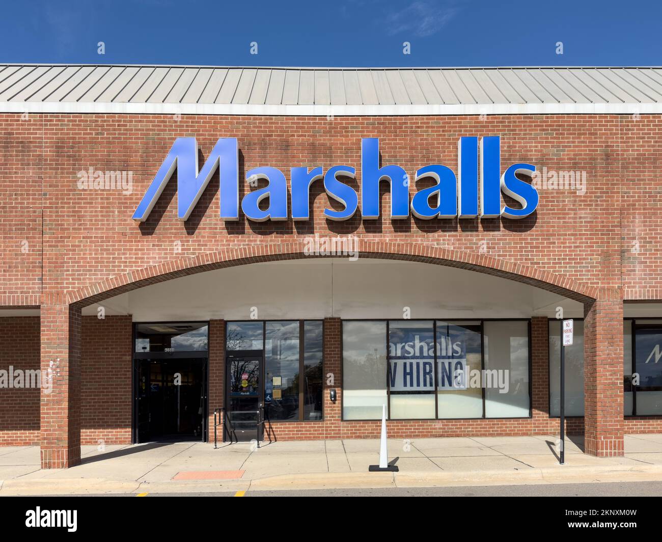 Front view of Marshalls department stores Stock Photo