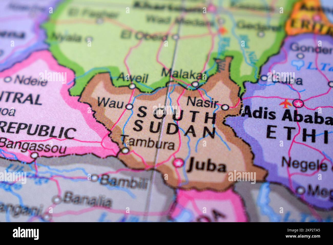 Map of sudan and south sudan hi-res stock photography and images - Alamy