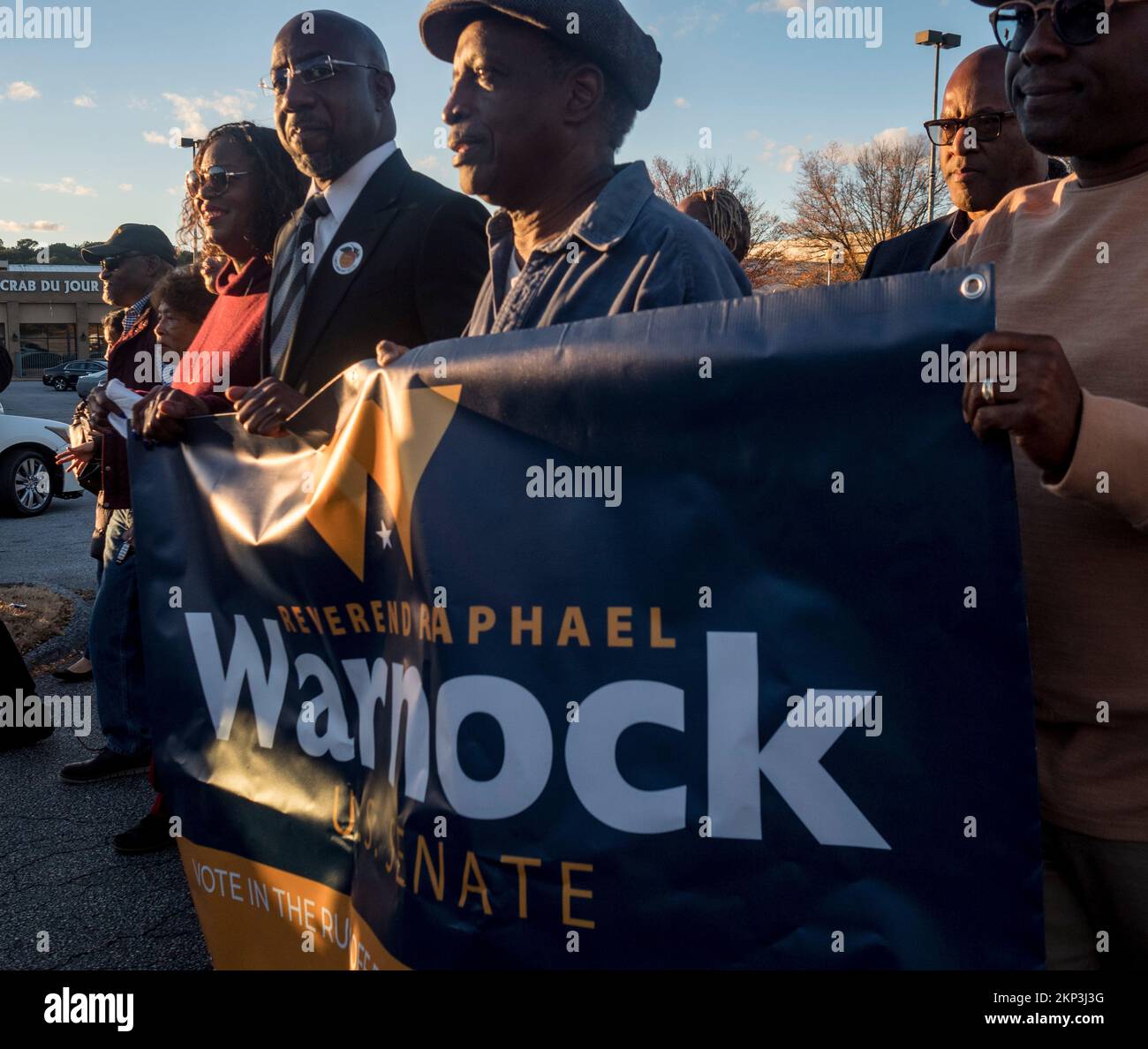 Decatur, USA. 27th Nov, 2022. Reverend Raphael Warnock
