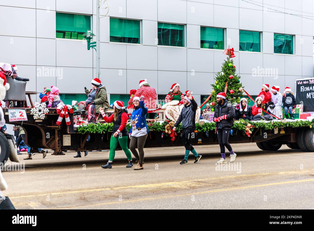 THE 31st ANNUAL SASKATOON SANTA CLAUS PARADE Stock Photo Alamy