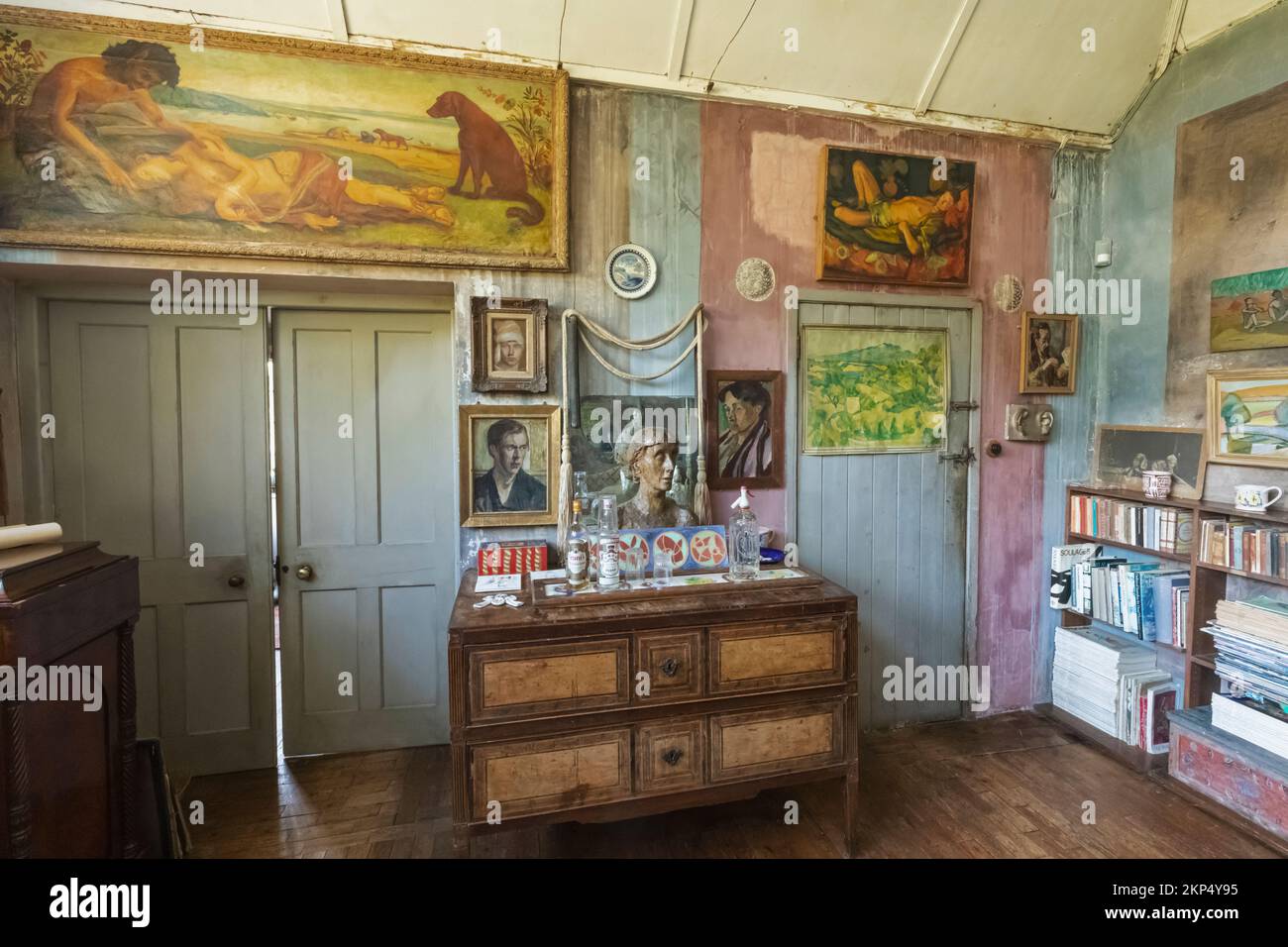 England, East Sussex, Firle, West Firle, Charleston House, The Home of