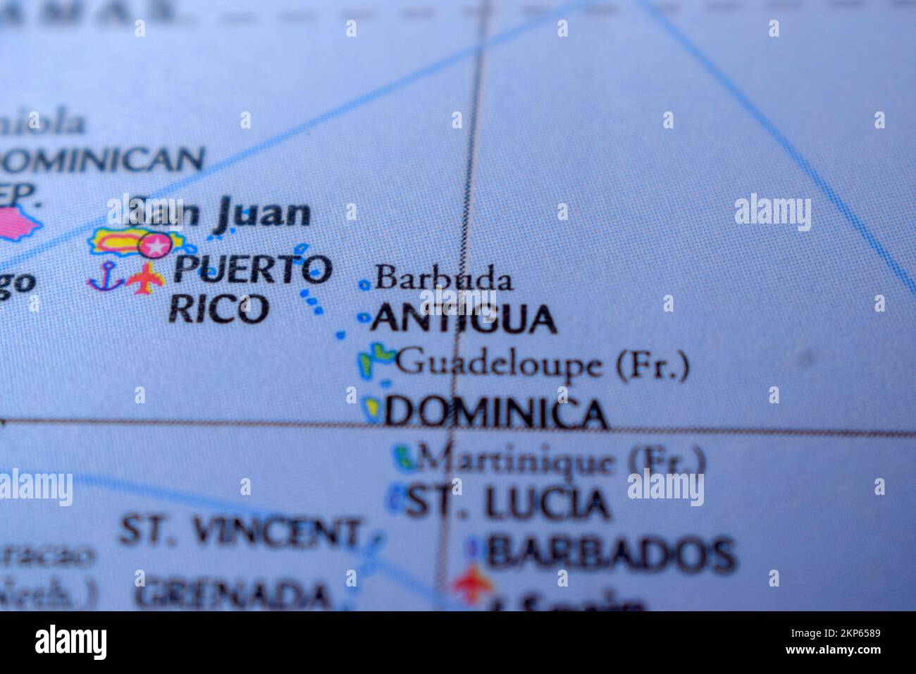 Antigua On The Political Map Travel Concept Macro Close Up View Stock Antigua On The Political Map Travel Concept Macro Close Up View 2KP6589