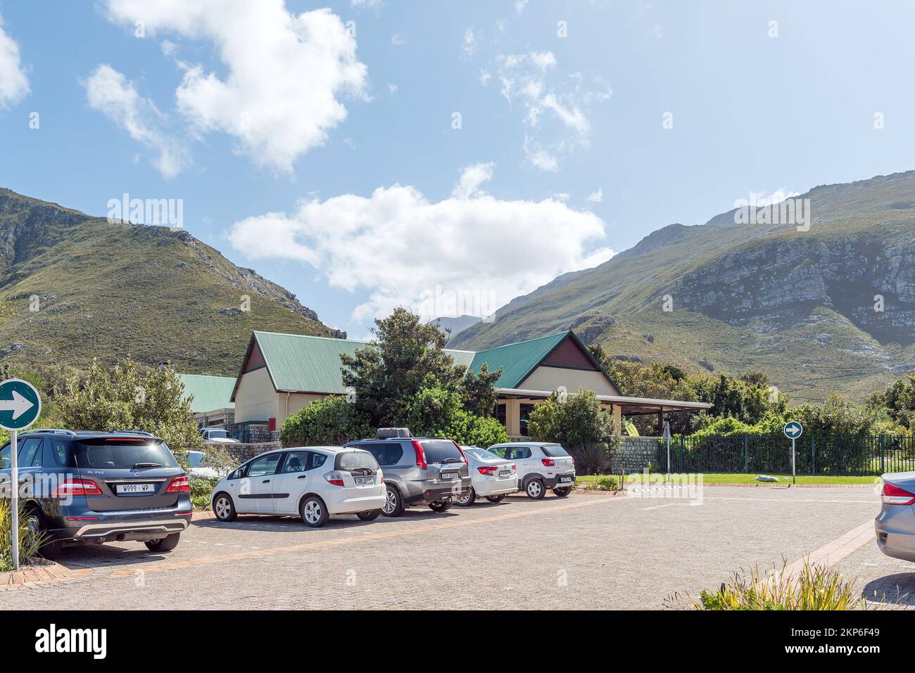Bettys Bay, South Africa - Sep 20, 2022: Parking area of the Harold Porter National Botanical Garden in Bettys Bay in the Western Cape Province Stock Photo