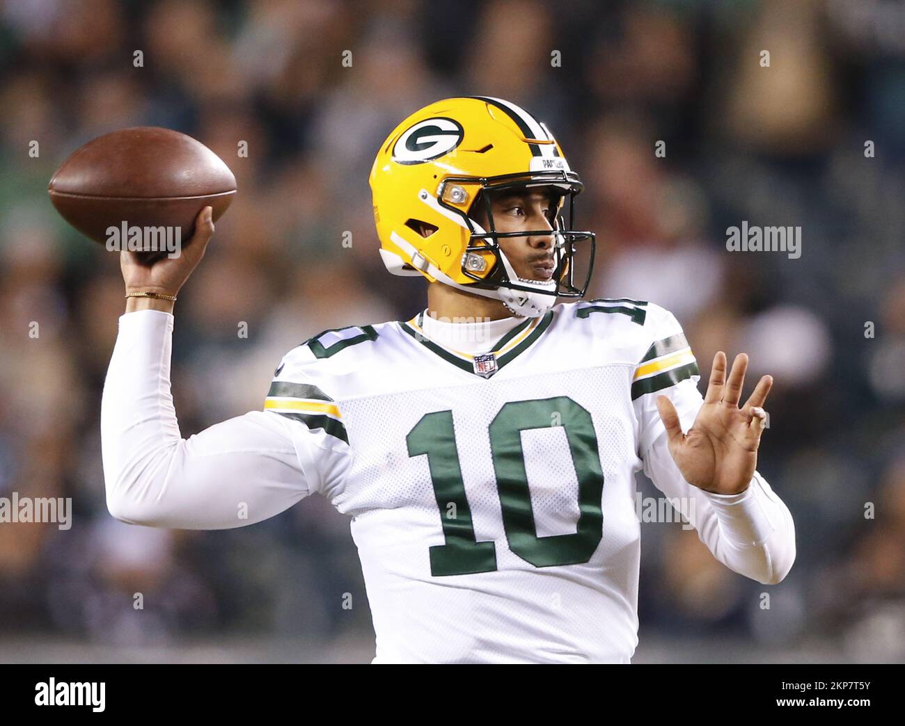 Green Bay Packers' Jordan Love throws during the first half of a preseason  NFL football game against the New Orleans Saints Friday, Aug. 19, 2022, in  Green Bay, Wis. (AP Photo/Morry Gash