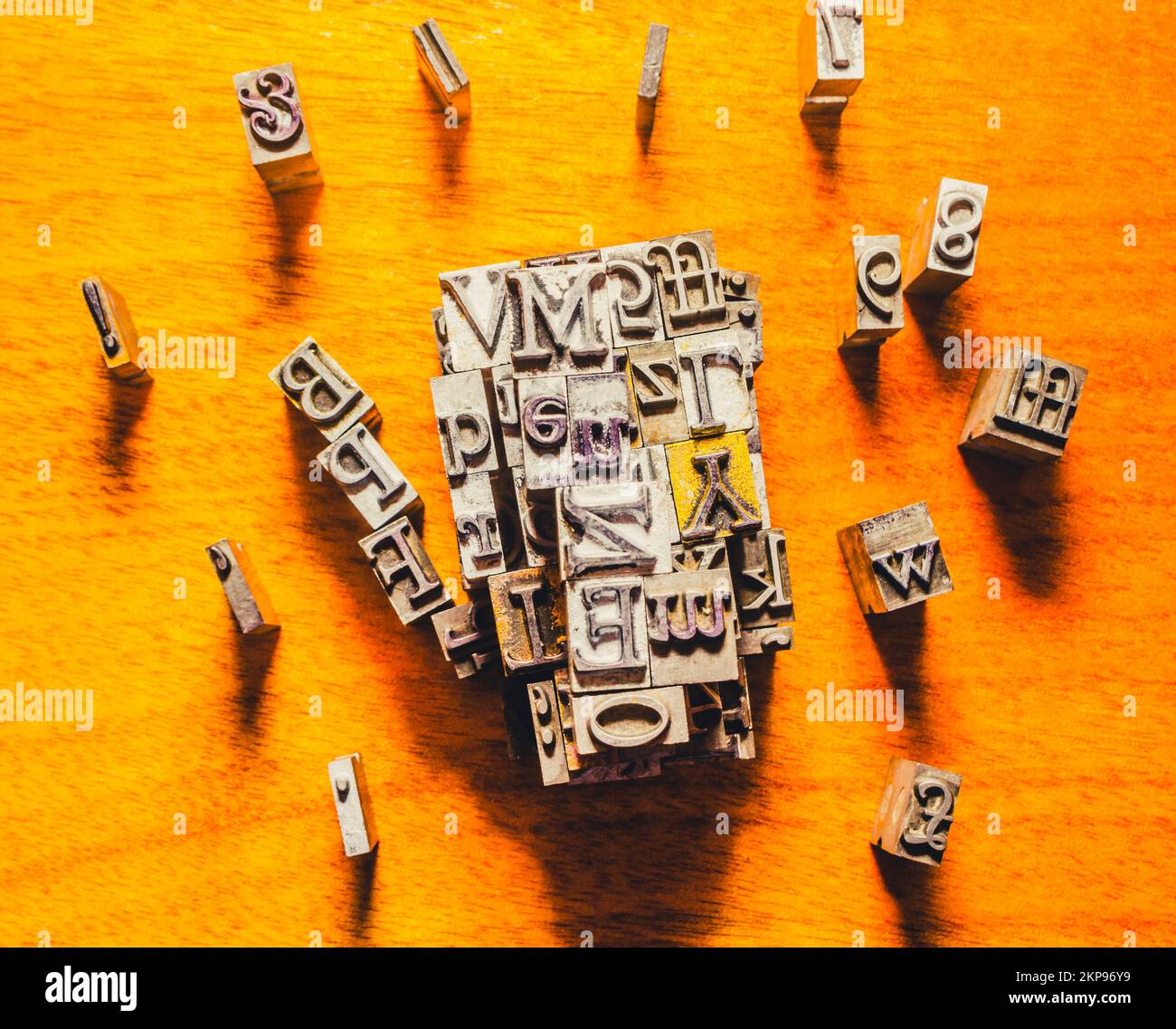 A fine art formulation in sentence structure with vintage writers block