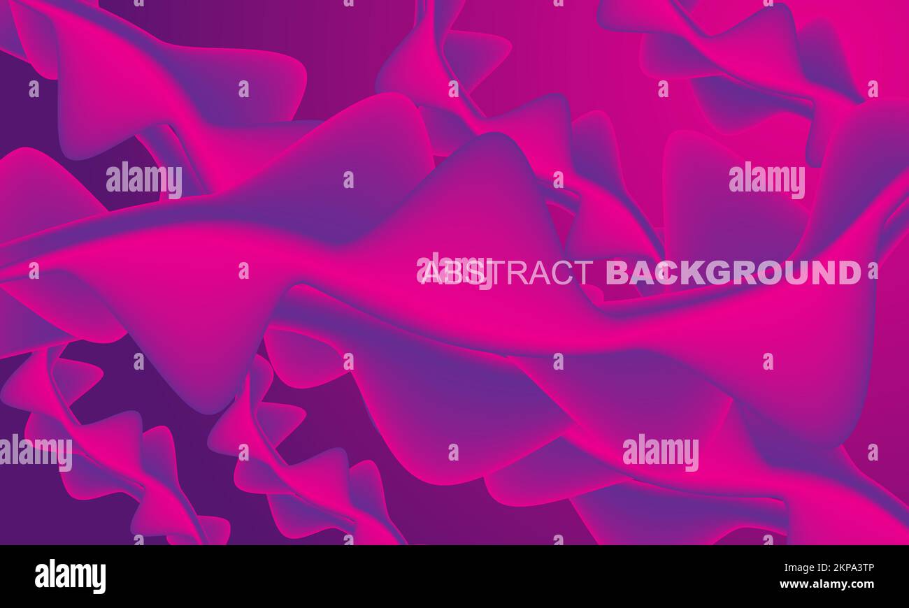 An abstract pink vibrant background with wavy shapes. Perfect wallpaper ...