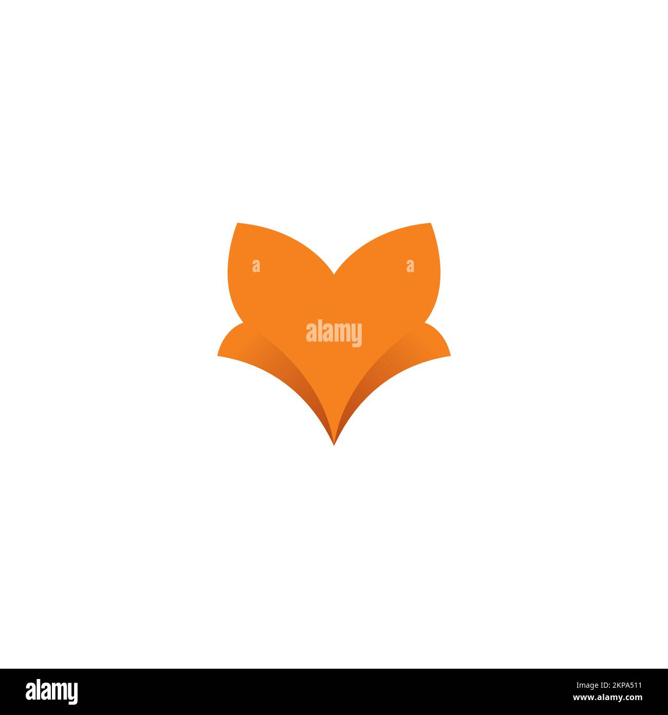 Fox Abstract Logo Vector. Fox Icon. Flower Fox Logo Stock Vector