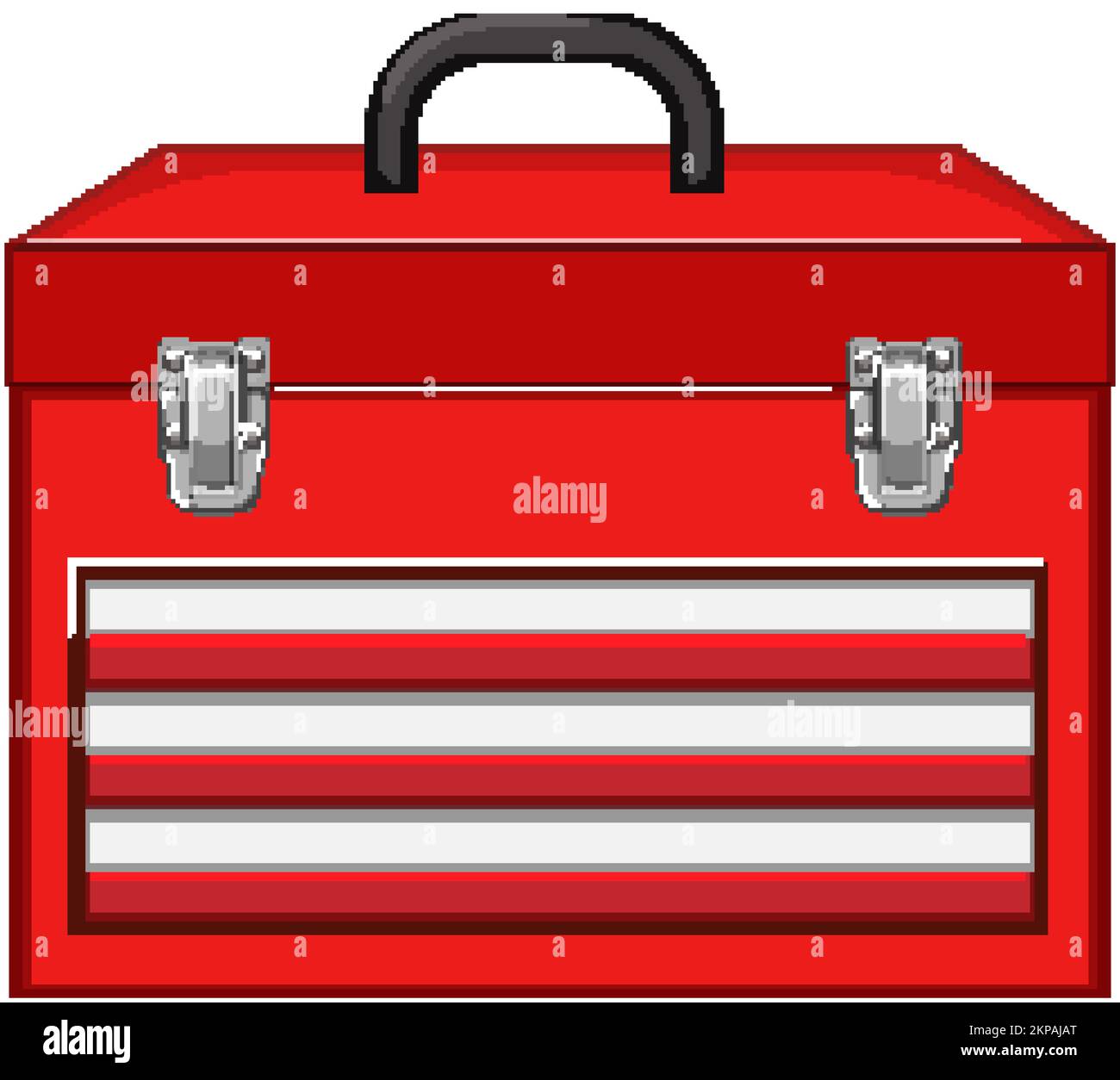 wrench toolbox repair cartoon vector illustration Stock Vector Image