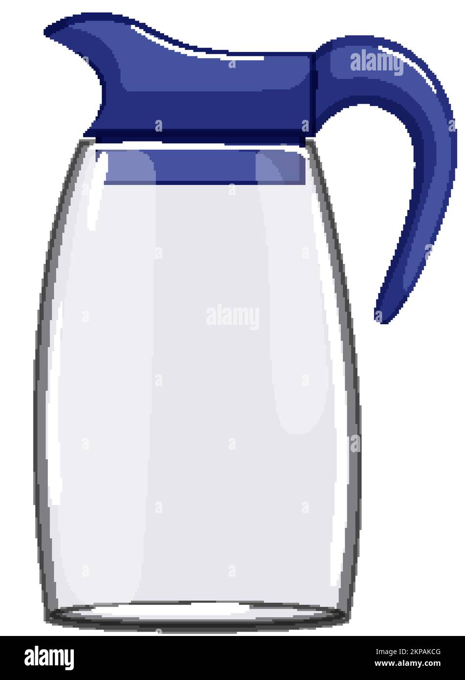 glass water pitcher cartoon vector illustration Stock Vector Image