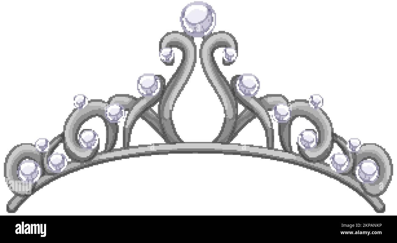 queen tiara crown cartoon vector illustration Stock Vector Image & Art