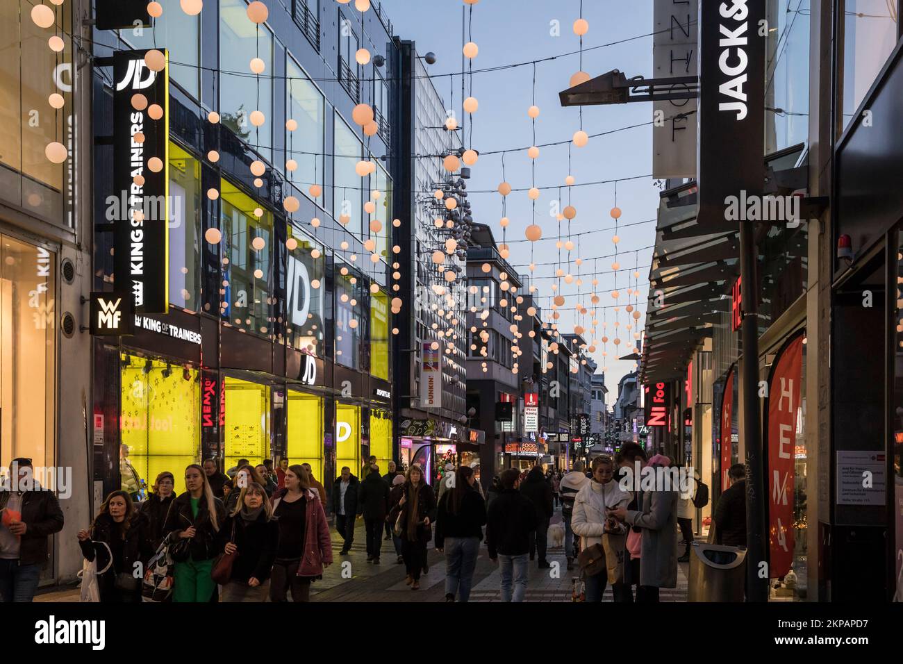 JD Sports Fashion store at the shopping street Hohe Strasse, Cologne