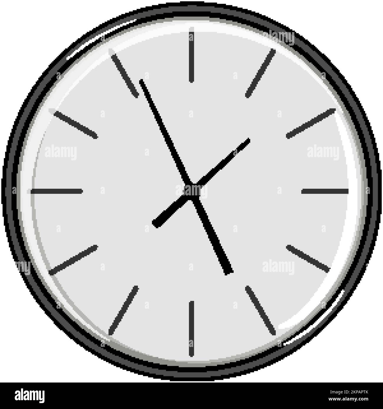 time wall clock cartoon vector illustration Stock Vector Image & Art